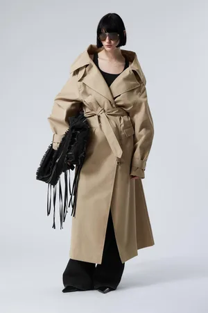 Weekday Oversized Double-Breasted Trench Coat