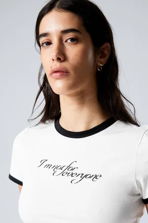Weekday Slim Printed Short-Sleeved T-shirt