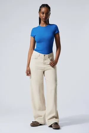 Weekday Astro Baggy Linen Blend Trousers