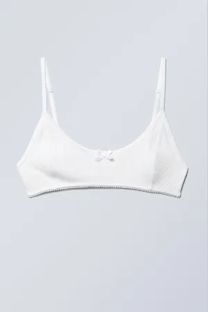 Weekday Scooped Pointelle Bralette