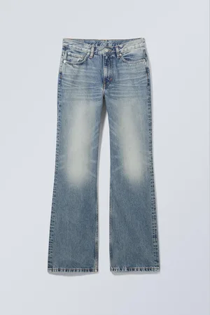 Weekday Moon Mid Rise Regular Bootcut Leg Jeans