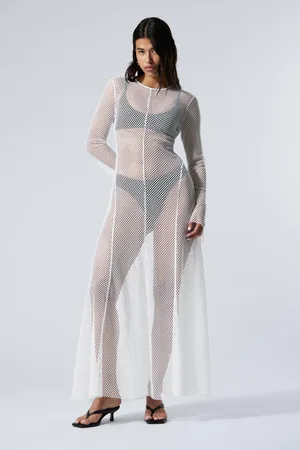 Weekday Long-Sleeved Net Maxi Dress