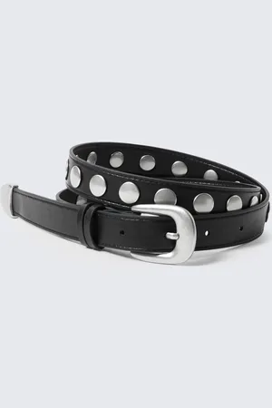 Weekday Studded Faux Leather Belt