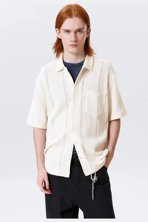 Weekday Knitted Short-Sleeved Button-Up Shirt