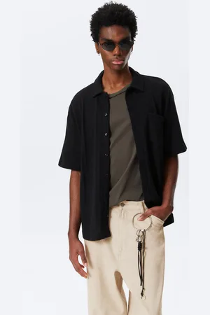 Weekday Knitted Short-Sleeved Button-Up Shirt