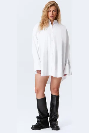 Weekday Mini Cotton Poplin Shirt Dress