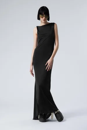 Weekday Sleeveless Draped Maxi Dress