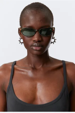 Weekday Thin Oval Frame Sunglasses