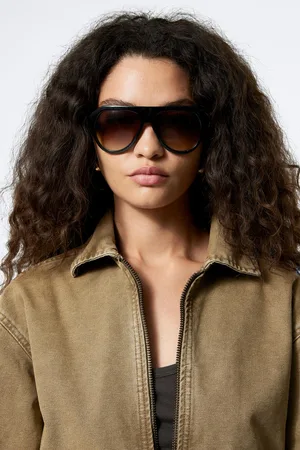 Weekday Chunky Aviator Unisex Sunglasses