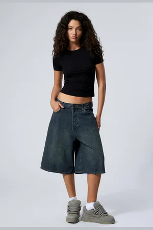 Weekday Astro Denim Loose Baggy Shorts