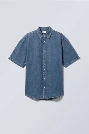 Weekday Loose Short Sleeve Denim Shirt