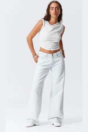 Weekday Ample Low Rise Loose Wide Leg Jeans