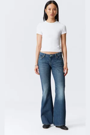Weekday Nova Low Rise Slim Bootcut Leg Jeans