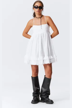 Weekday Mini Poplin Strap Dress
