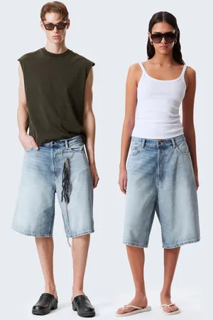 Weekday Astro Denim Loose Baggy Shorts