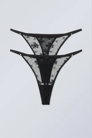 Weekday 2-pack Lace Tanga Thongs