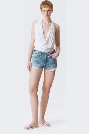 Weekday Maia Mid Rise Denim Hot Pants