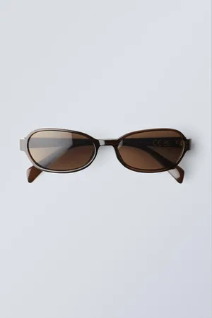 Weekday Thin Oval Frame Sunglasses