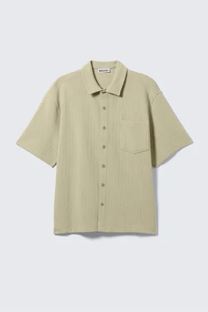 Weekday Knitted Short-Sleeved Button-Up Shirt
