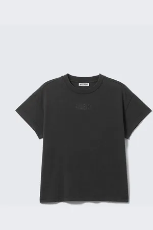 Weekday Graphic Cap-Sleeved Boxy Cotton T-shirt