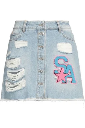 Shop Art BOTTOMWEAR - Denim skirts - on YOOX.com