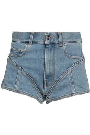 MUGLER BOTTOMWEAR - Denim shorts - on YOOX.com