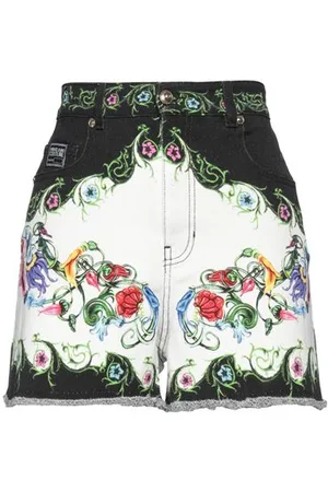 VERSACE BOTTOMWEAR - Denim shorts - on YOOX.com