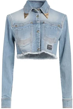 VERSACE COATS & JACKETS - Denim outerwear - on YOOX.com