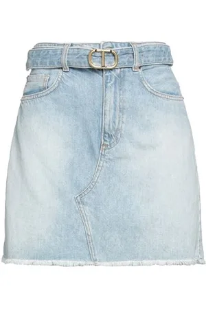 Twin-Set BOTTOMWEAR - Denim skirts - on YOOX.com