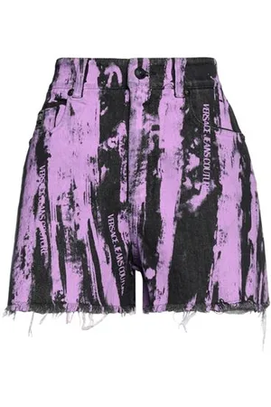 VERSACE BOTTOMWEAR - Denim shorts - on YOOX.com