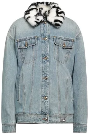 VERSACE COATS & JACKETS - Denim outerwear - on YOOX.com