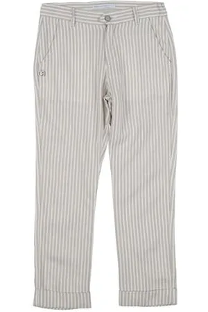 GREY DANIELE ALESSANDRINI BOTTOMWEAR - Trousers - on YOOX.com