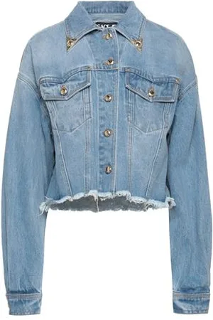VERSACE COATS & JACKETS - Denim outerwear - on YOOX.com