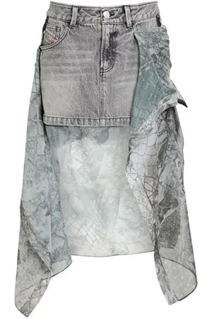 Diesel BOTTOMWEAR - Denim skirts - on YOOX.com