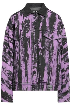 VERSACE COATS & JACKETS - Denim outerwear - on YOOX.com