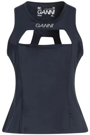 Ganni TOPWEAR - Tank Tops - on YOOX.com