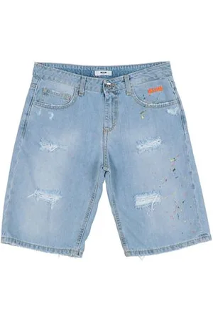 Msgm BOTTOMWEAR - Denim shorts - on YOOX.com
