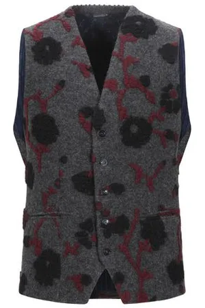 GREY DANIELE ALESSANDRINI SUITS and CO-ORDS - Waistcoats - on YOOX.com