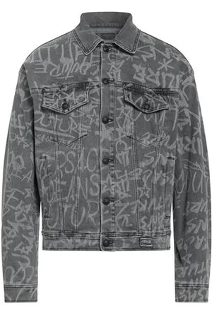 VERSACE COATS & JACKETS - Denim outerwear - on YOOX.com