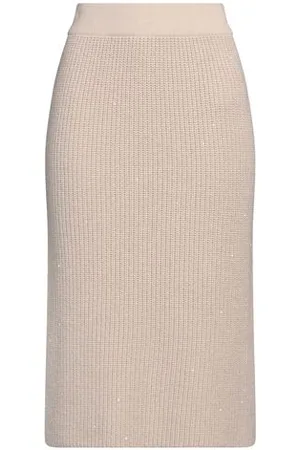 Brunello Cucinelli BOTTOMWEAR - Midi skirts - on YOOX.com