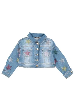 MONNALISA COATS & JACKETS - Denim outerwear - on YOOX.com