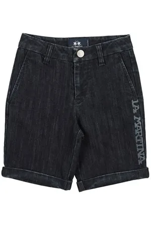 La Martina BOTTOMWEAR - Denim shorts - on YOOX.com