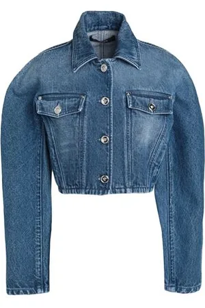 VERSACE COATS & JACKETS - Denim outerwear - on YOOX.com
