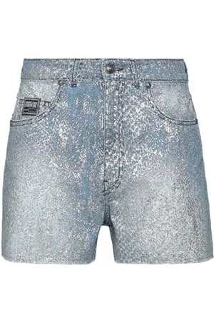 VERSACE BOTTOMWEAR - Denim shorts - on YOOX.com
