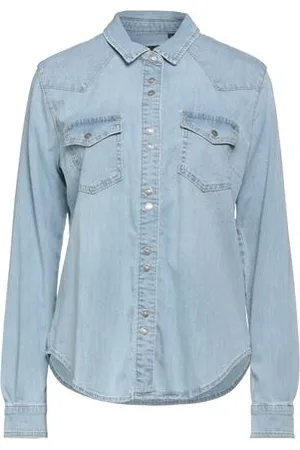 Pinko TOPWEAR - Denim shirts - on YOOX.com