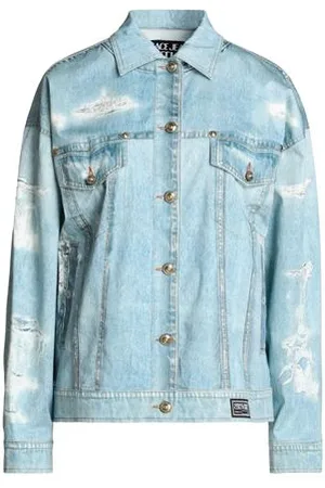 VERSACE COATS & JACKETS - Denim outerwear - on YOOX.com