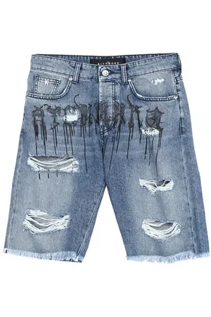 John Richmond BOTTOMWEAR - Denim shorts - on YOOX.com