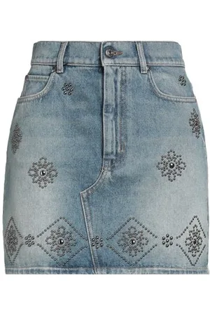Max Mara BOTTOMWEAR - Denim skirts - on YOOX.com