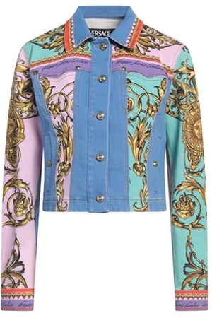 VERSACE COATS & JACKETS - Denim outerwear - on YOOX.com
