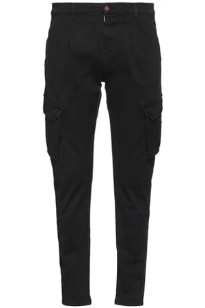 GREY DANIELE ALESSANDRINI BOTTOMWEAR - Trousers - on YOOX.com